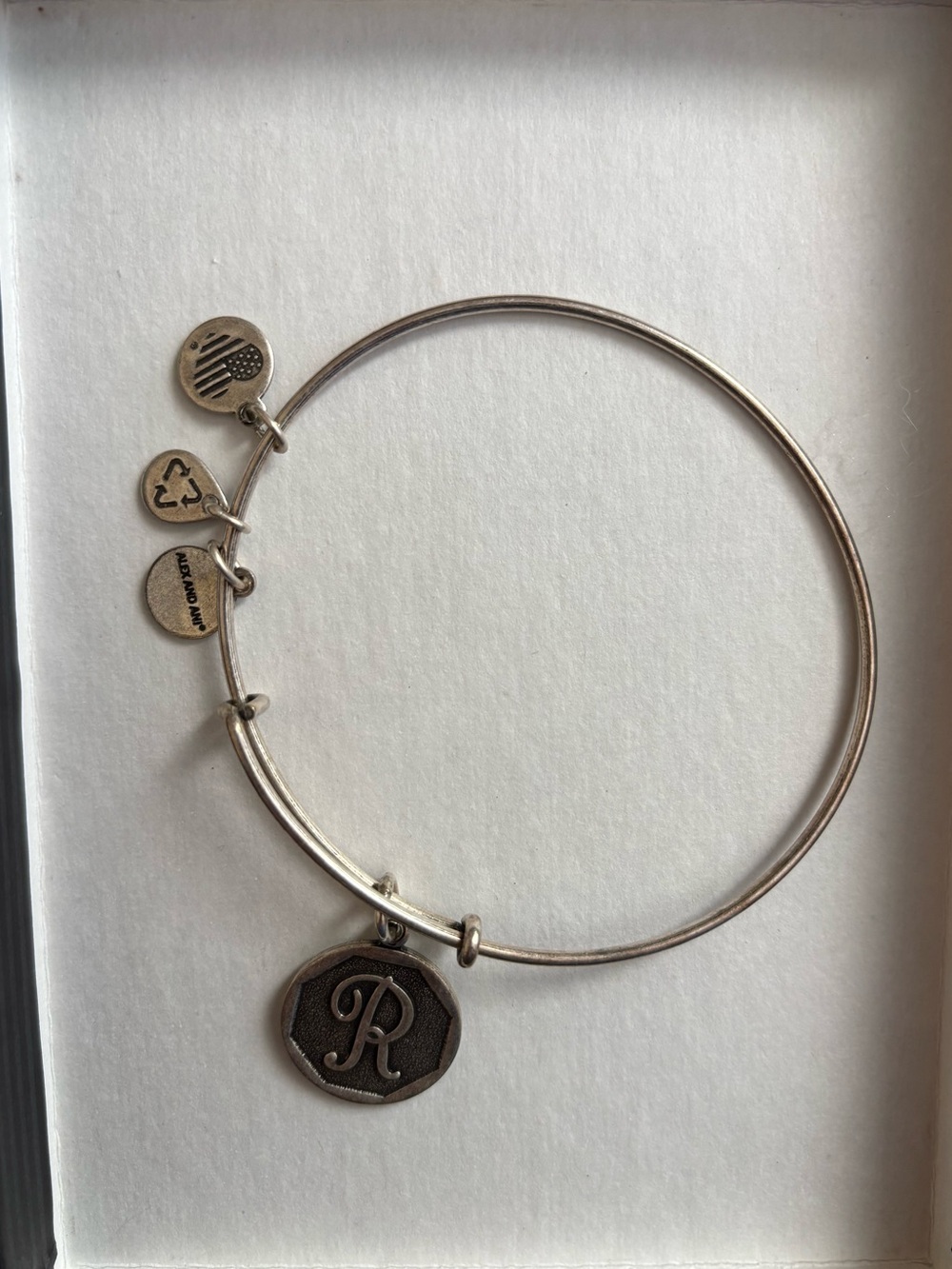 ⭐️ 3 for $30: Alex and Ani R' Silver Charm Bangle Bracelet